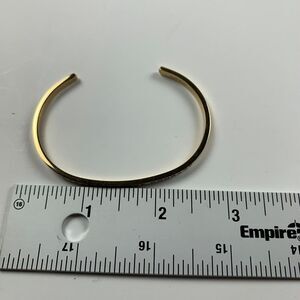 Mantraband Womens Gold Fully Adjustable Strength Hope Courage Open Cuff Bracelet